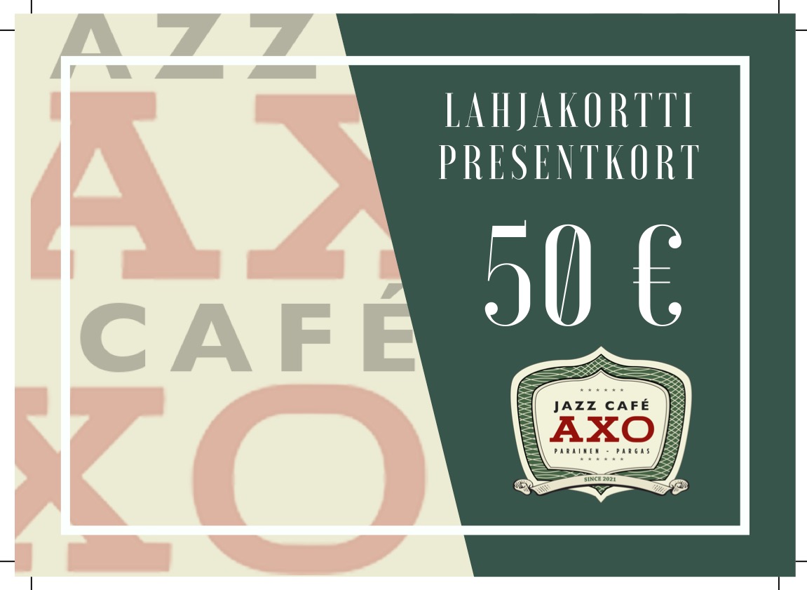 Lahjakortti Jazz Café AXOon 50 €