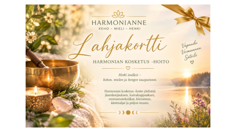 Lahjakortti Harmonianne-Lapinlahti,30€