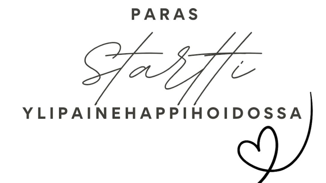 Paras STARTTI ylipainehappihoidon hyvää tekevään maailmaan!