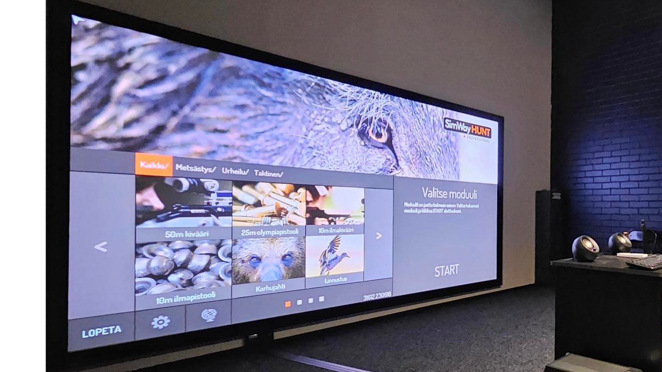 5 tunnin kortti ammuntasimulaattori