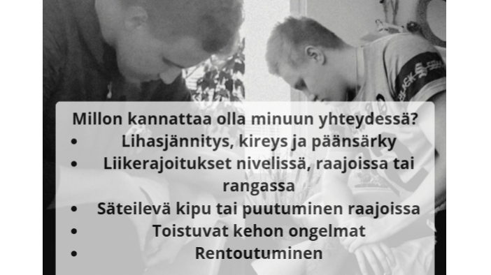 Klassinen hieronta / manuaalinen terapia 90 min (vastaanotto)