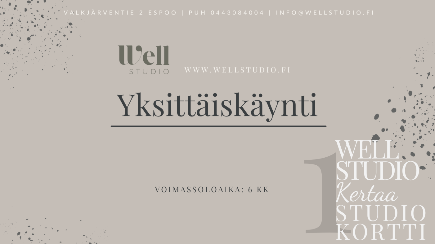 1 x Yksittäiskäynti