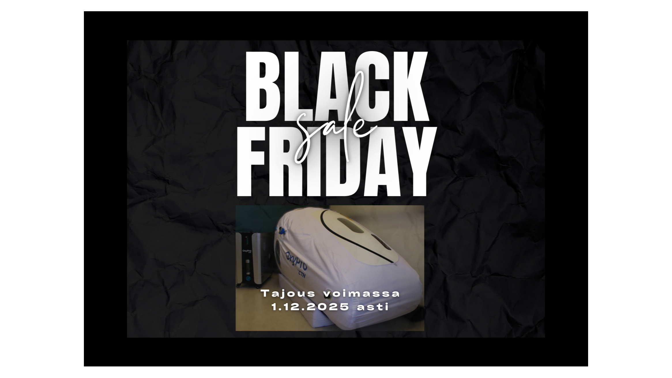 Ylipainehappihoito 5 x 60min, Black friday tarjous