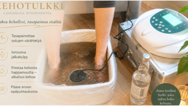 5xionisoiva jalkakylpy happy detox spa laitteella