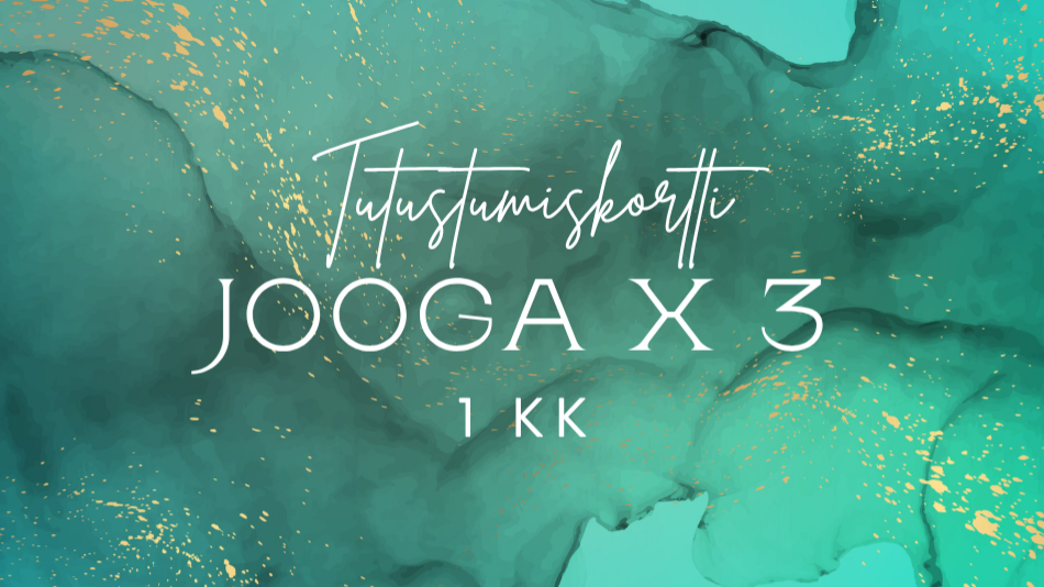 Tutustumiskortti Joogaan x 3 (1kk)