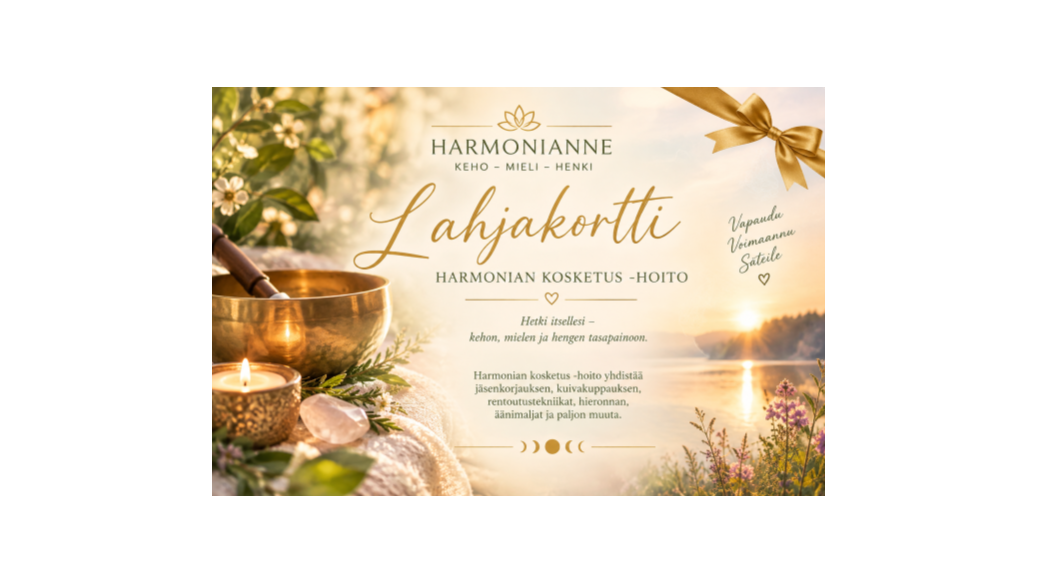 Lahjakortti Harmonianne- Lapinlahti, 70€