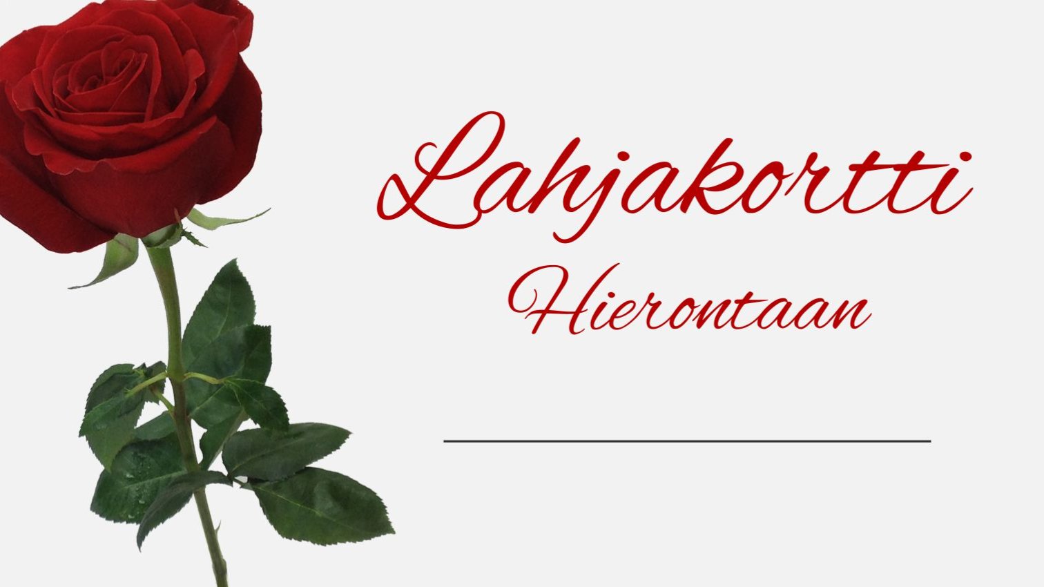 Äidille 3 x 60min hierontalahjakortti