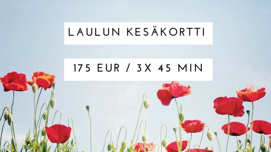 Laulun kesäkortti 3x45 min