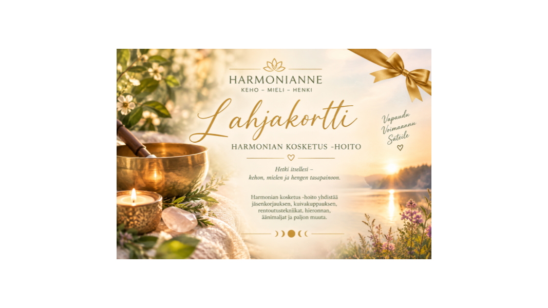 Lahjakortti Harmonianne-Lapinlahti,50€