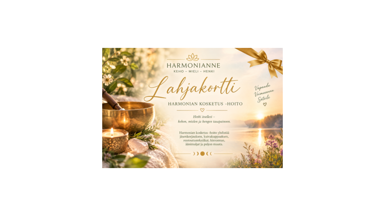 Lahjakortti Harmonianne-Lapinlahti,60€