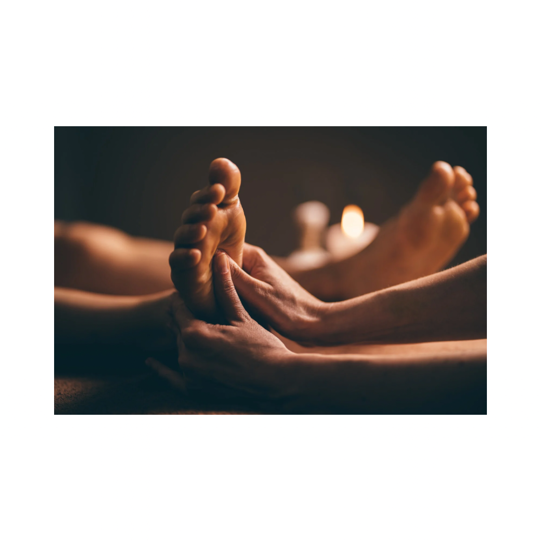 Isälle rentouttava jalkahieronta